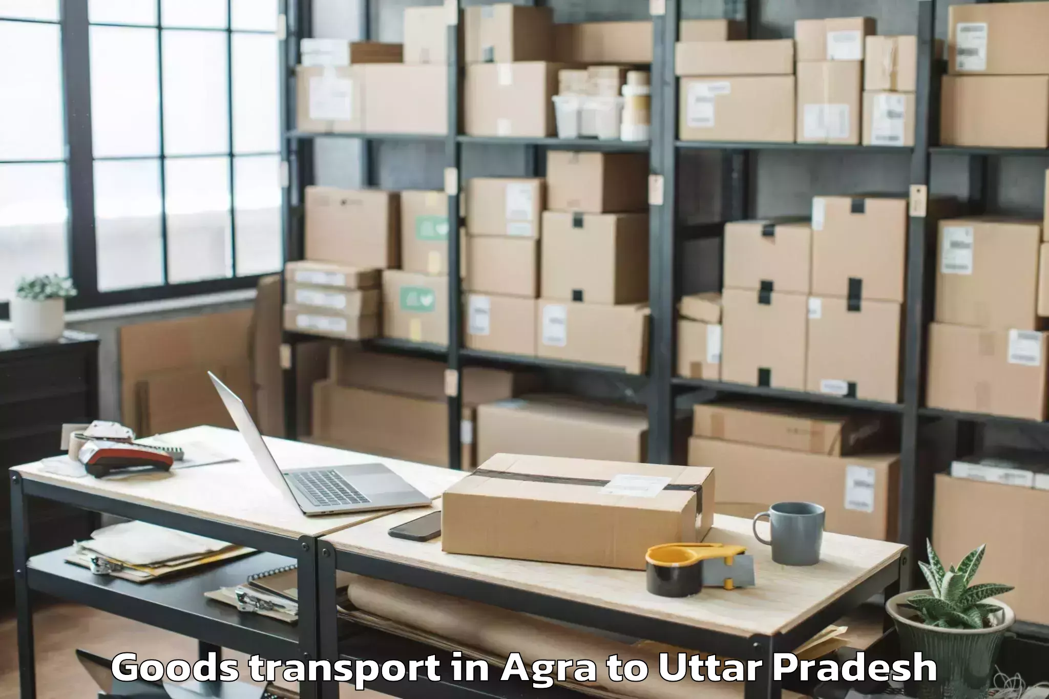 Hassle-Free Agra to Patti Pratapgarh Goods Transport